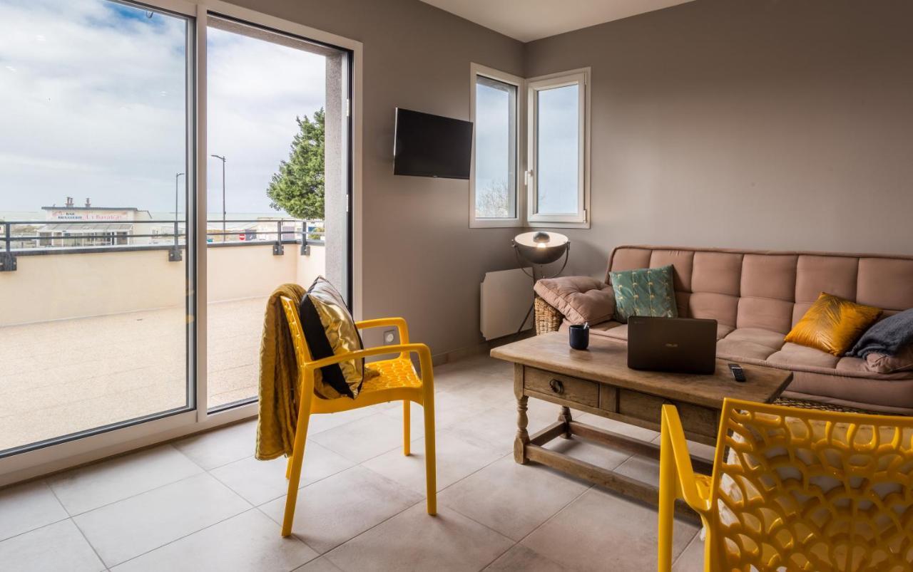 Tribord, Appt Avec Terrasse Et Vue Mer, Parking Saint-Come-de-Fresne Экстерьер фото